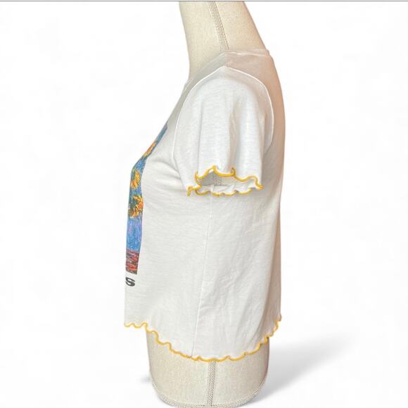 Claude Monet sunflower t-shirt artsy boho Y2K 90s streetwear dopamine - Picture 4 of 6